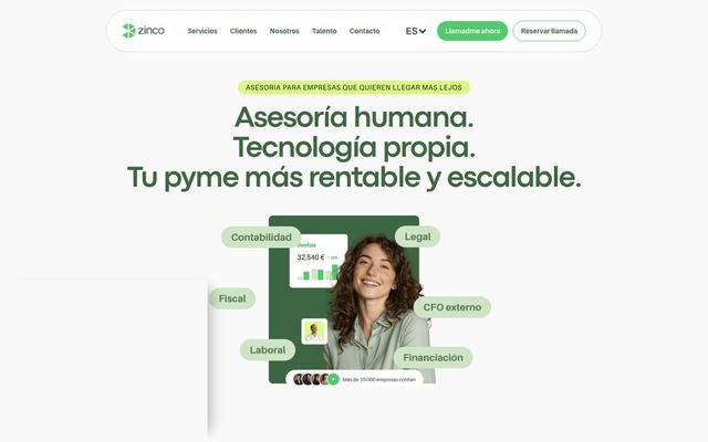 Zinco.ai website preview