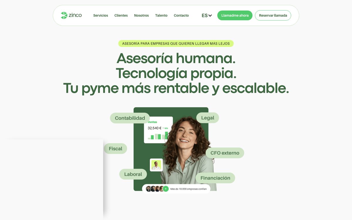 Zinco.ai website preview